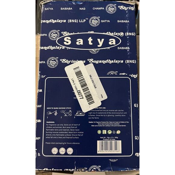 Earth Satya Super Hit Incense Sticks 15 GMS (Pack of 12) (Green Certified) India - Picture 3 of 5